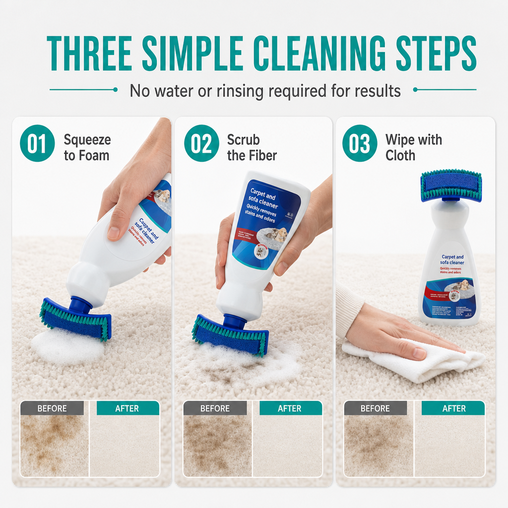 📢📢50% OFF !! ⏰Waterless Fabric and Carpet Cleaner