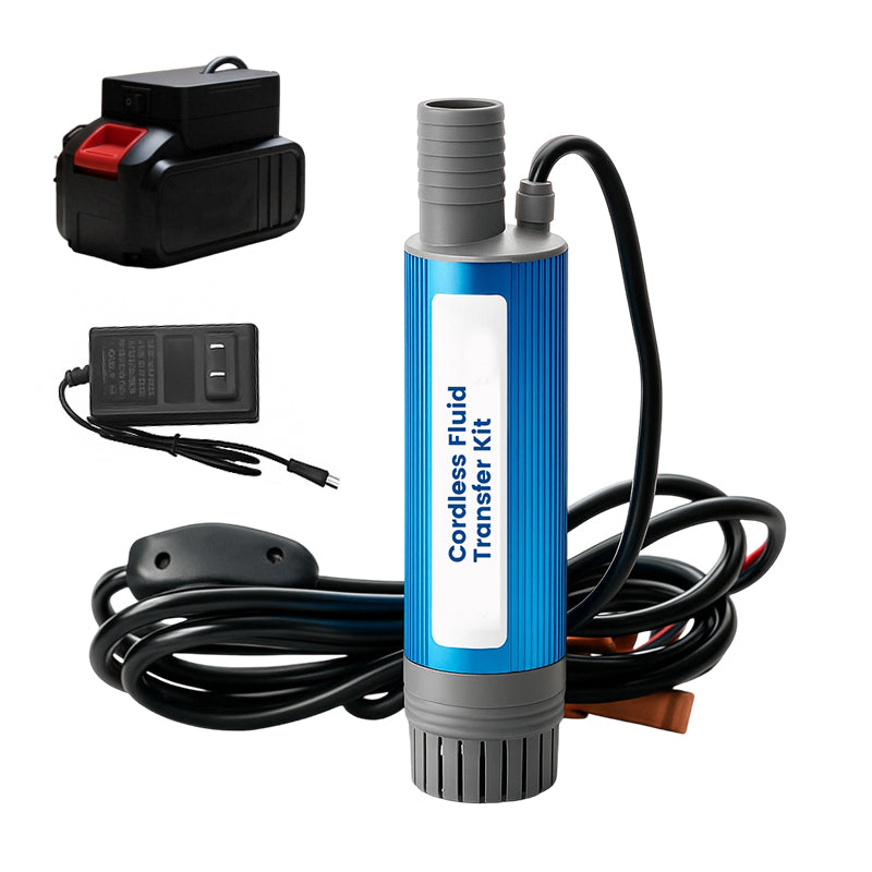 【Industrial-Grade High-Efficiency Choice】38mm High-Power Oil/Water Pump Kit｜Blue Portable Design｜Easy to Carry｜Versatile Applications!