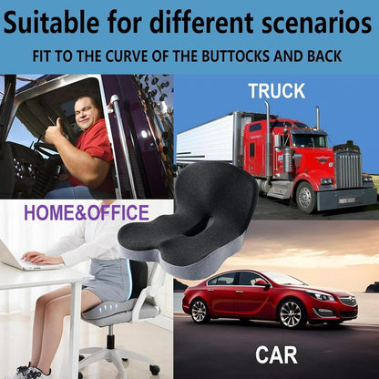 🛡️ LIMITED-TIME 50% OFF! 🚗 Non-Slip Memory Foam Seat Cushion for Car & Office – Ergonomic Pain Relief, Universal Fit, Breathable Mesh ✨