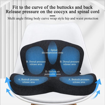 🛡️ LIMITED-TIME 50% OFF! 🚗 Non-Slip Memory Foam Seat Cushion for Car & Office – Ergonomic Pain Relief, Universal Fit, Breathable Mesh ✨