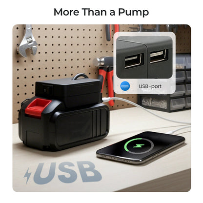【Industrial-Grade High-Efficiency Choice】38mm High-Power Oil/Water Pump Kit｜Blue Portable Design｜Easy to Carry｜Versatile Applications!