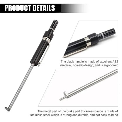 Brake Pad Thickness Gauge – Precise Measurement, Durable & Easy to Read