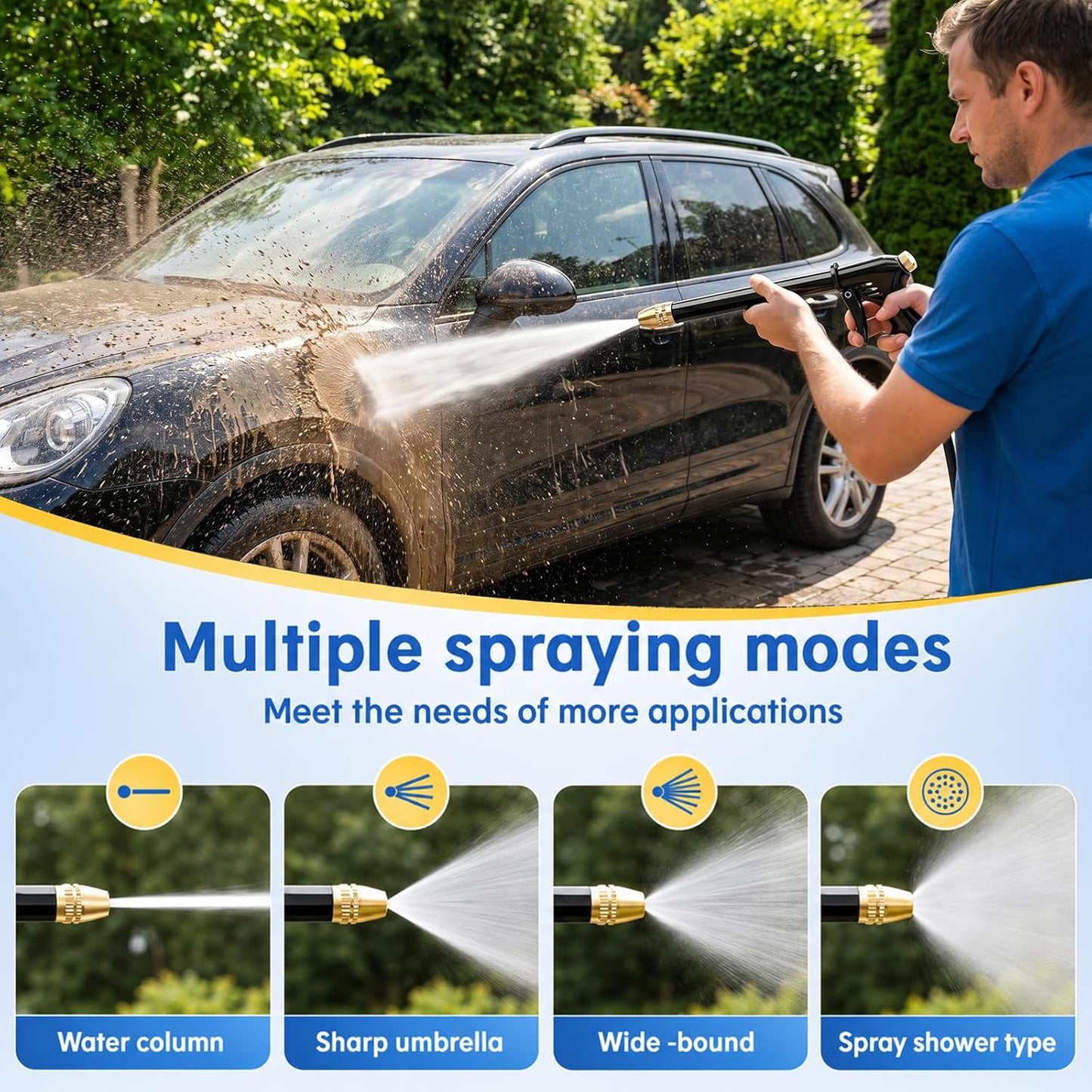 💦 LIMITED-TIME 50% OFF! ✨ High-Pressure Water Jet Gun – 2 Modes, Ergonomic, Leak-Proof 🧼