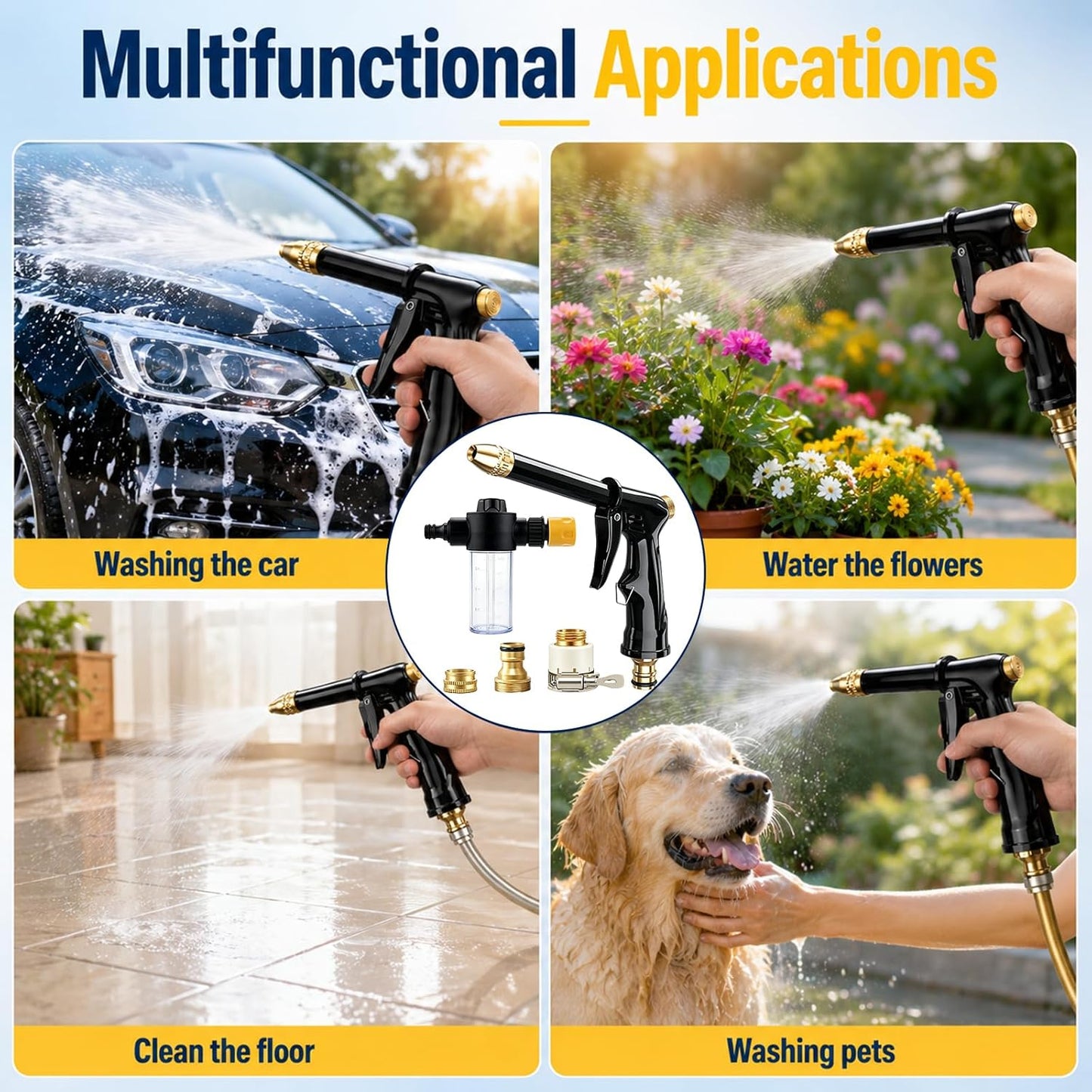 💦 LIMITED-TIME 50% OFF! ✨ High-Pressure Water Jet Gun – 2 Modes, Ergonomic, Leak-Proof 🧼