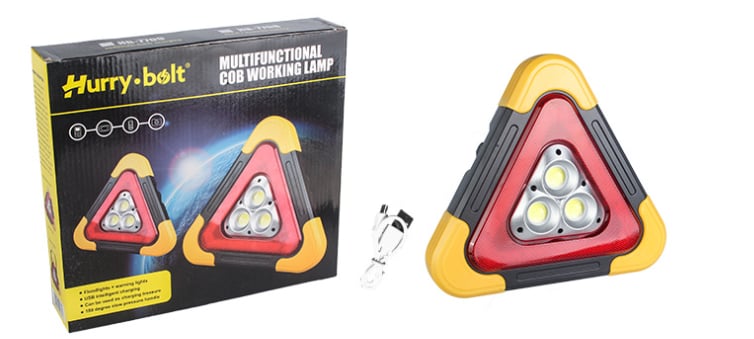 🔥2026 New Arrival🔥3-IN-1 Solar Emergency Triangle Warning Light at the Roadside