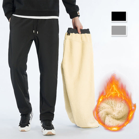 Pantalon Douillet Imperméable et Coupe-vent avec Doublure en Peluche pour Hommes