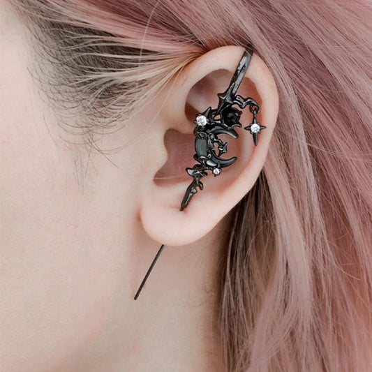 Creative Star 🌟and Moon🌙 Needle Piercing Earring