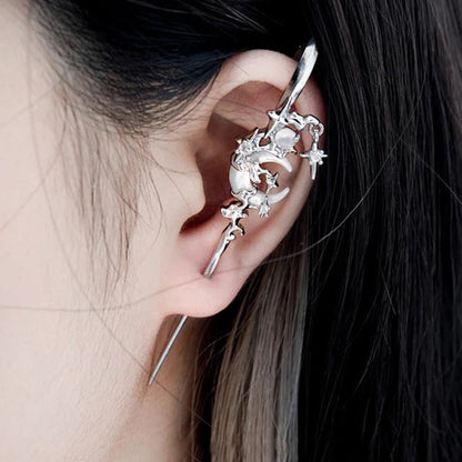 Creative Star 🌟and Moon🌙 Needle Piercing Earring