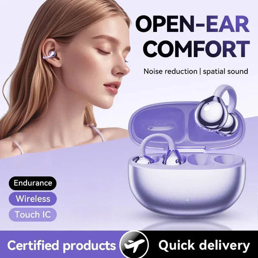 🔥Hot Sale🔥 Lightweight Open Ear Clip Bluetooth Headphones