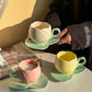 Ceramic Coffee Cup with Saucer