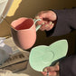 Ceramic Coffee Cup with Saucer