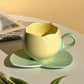Ceramic Coffee Cup with Saucer