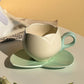 Ceramic Coffee Cup with Saucer
