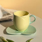 Ceramic Coffee Cup with Saucer