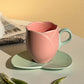 Ceramic Coffee Cup with Saucer