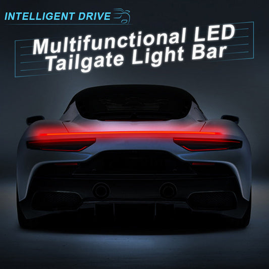 🚗LED Tailgate Light Bar | Multi-Function Brake/Running/Turn Signal Lights | Waterproof & Easy Install