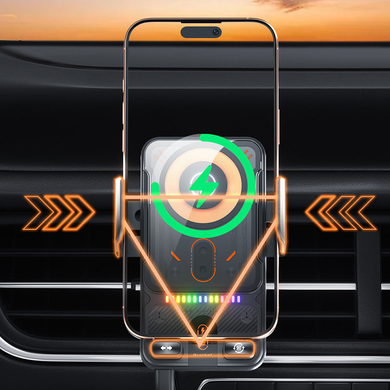 📢📢50%  OFF !! ⏰Over 5K+ sold! 📱Smart 2-in-1 Car Rotating Mobile Phone Holder & Wireless Charger⚡