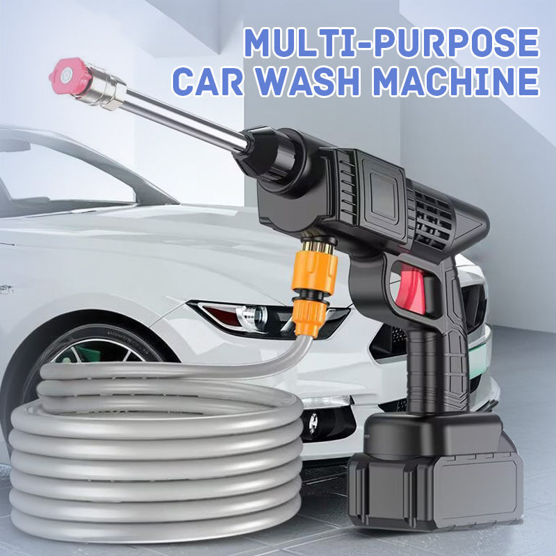 Portable High-Pressure Car Washer – 1500W Motor, Multi-Purpose Use & Compact Storage Design for Outdoor Cleaning