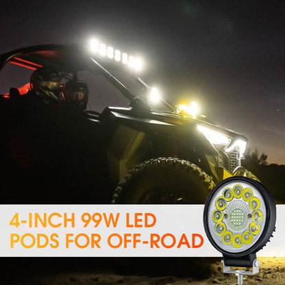 ✅49% off✨4-inch 99W off-road LED light bar --⏳While supplies last
