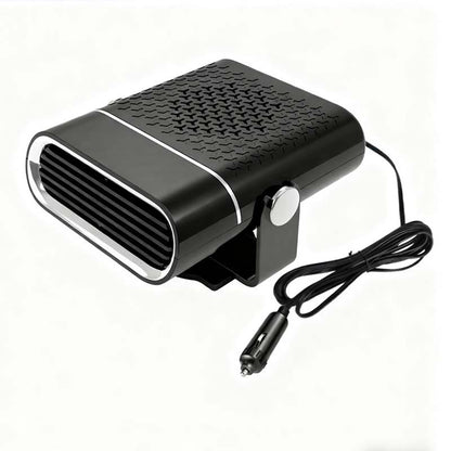 🚗🔥 Portable 2-in-1 car fan with heating function – 360° rotatable, fast defrosting, heating and ventilation, quiet and lightweight for winter and summer!
