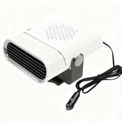 🚗🔥 Portable 2-in-1 car fan with heating function – 360° rotatable, fast defrosting, heating and ventilation, quiet and lightweight for winter and summer!