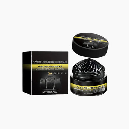 Tire Wax – Restores Black Gloss, Blocks UV, Repels Dirt & Easy Quick Application for Long-Lasting Shine