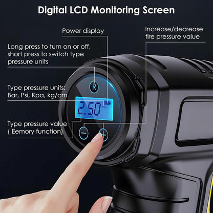 🔥Portable Cordless Air Compressor with Digital Display