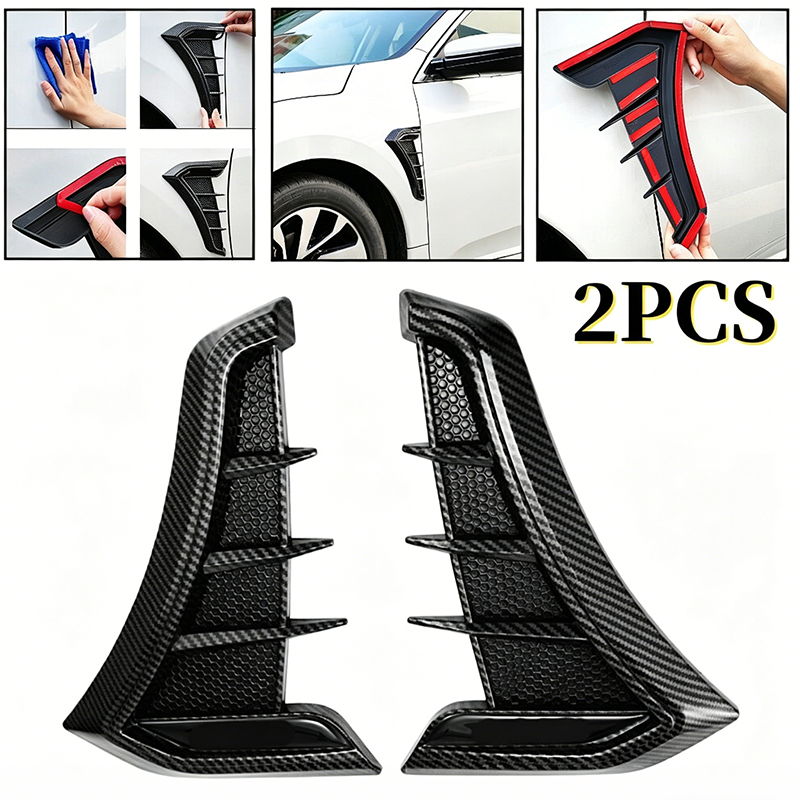 🏎️ 50% OFF When You Buy 2!🔥 Car Side Fender Vents Stickers – Sporty Design & Scratch Cover – Universal TPU Decorative Trim ✨
