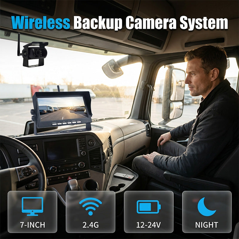 7-Inch HD Wireless Backup Camera System