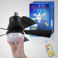 💡❄️ Ventilator de Tavan Portabil 2-în-1 cu Lumină – Răcire & Iluminare cu Telecomandă! 🏕️🔋