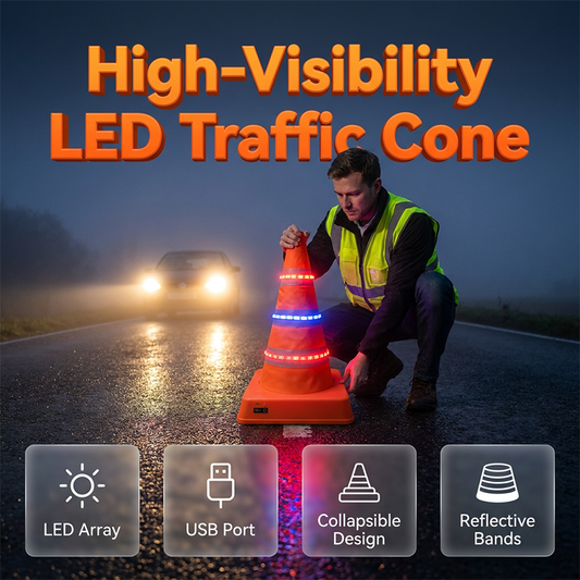 📢📢50% OFF !! ⏰Collapsible Reflective Road Cone