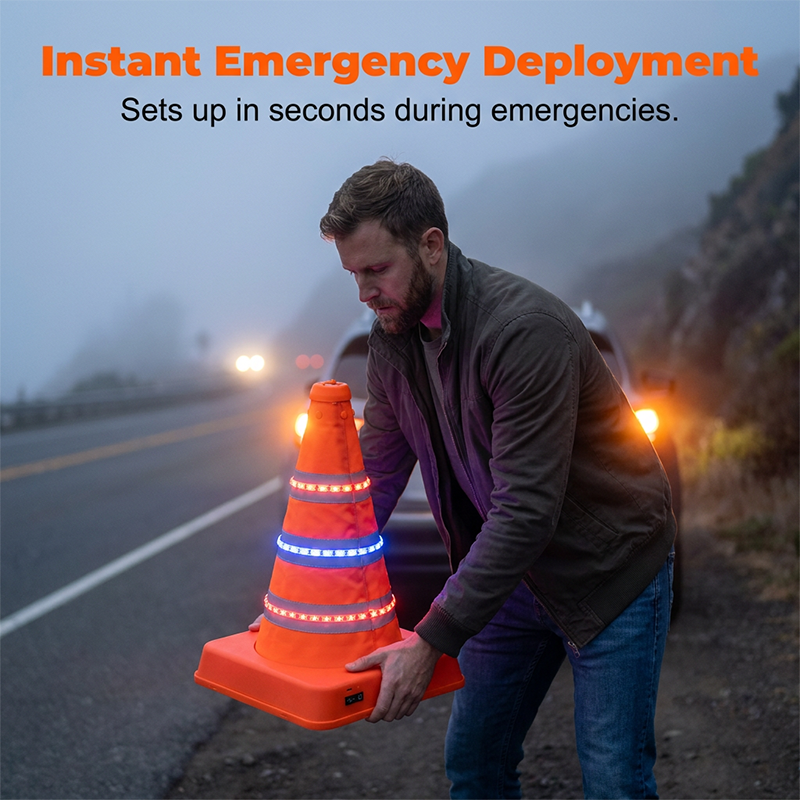 📢📢50% OFF !! ⏰Collapsible Reflective Road Cone