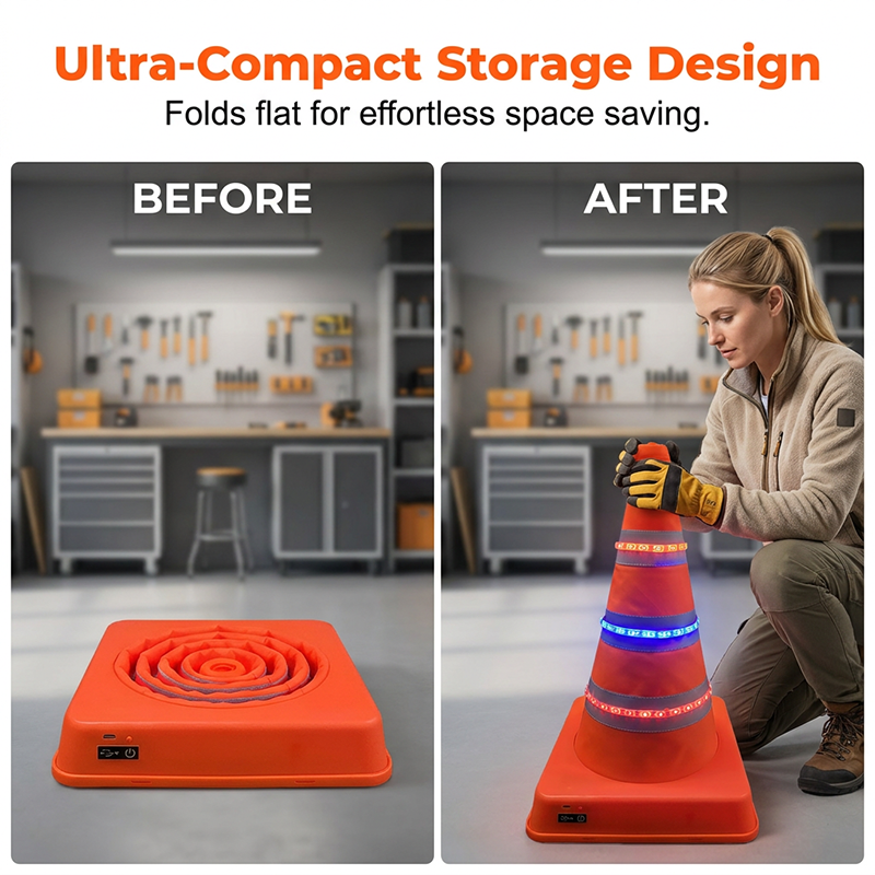 📢📢50% OFF !! ⏰Collapsible Reflective Road Cone