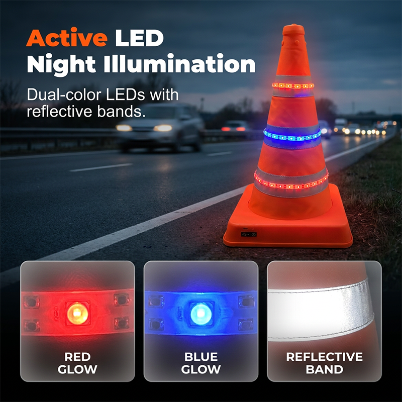 📢📢50% OFF !! ⏰Collapsible Reflective Road Cone