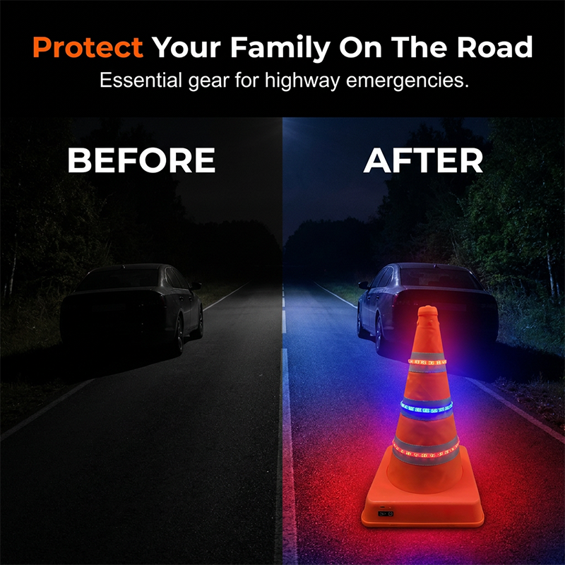 📢📢50% OFF !! ⏰Collapsible Reflective Road Cone