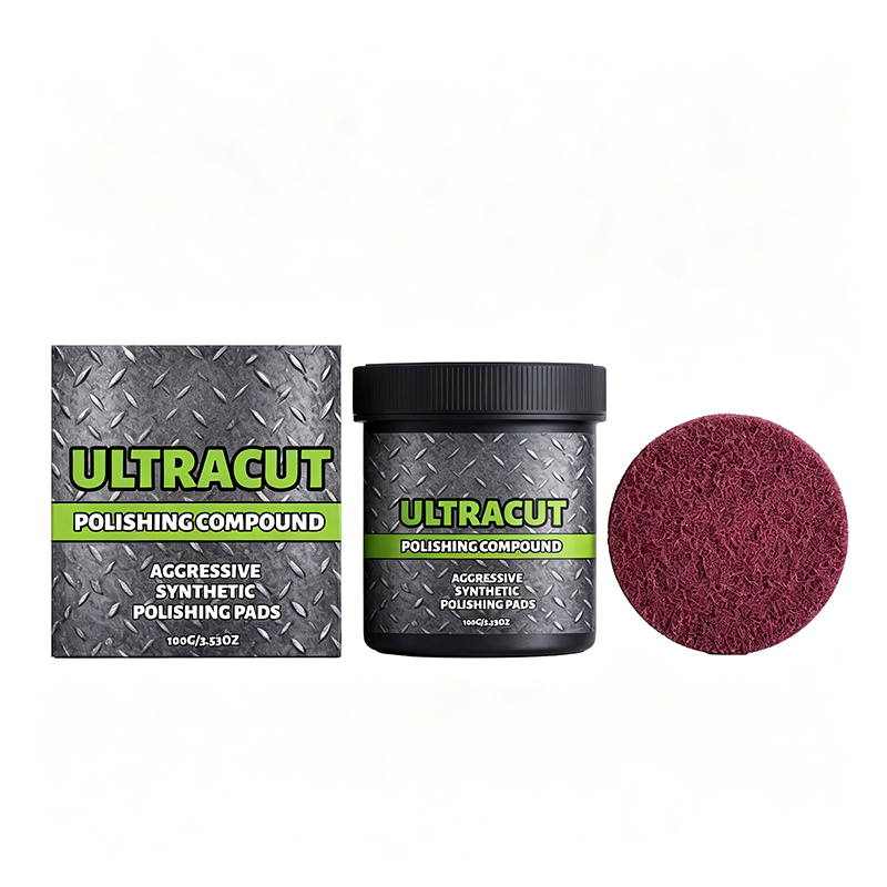 🚗50% OFF NOW ! 💦Ultracut Polishing Compound with Polishing Pad – scratch removal, surface restoration, safe mild formula, universal multi-surface use.💞 Auto & household repair essential!🥳
