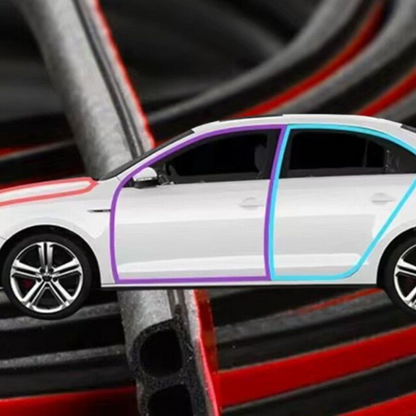 🚗 50% OFF NOW! 🔇 Self-Adhesive Car Door Rubber Sealing Strip – High-Density Rubber, Weatherproof & Noise-Reducing – Universal Fit for Cars, Trucks & SUVs 🛡️