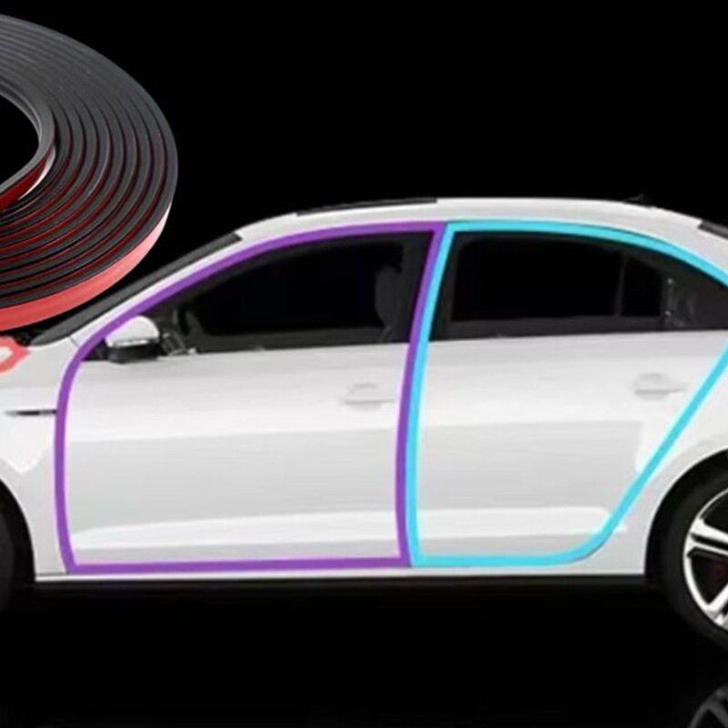 🚗 50% OFF NOW! 🔇 Self-Adhesive Car Door Rubber Sealing Strip – High-Density Rubber, Weatherproof & Noise-Reducing – Universal Fit for Cars, Trucks & SUVs 🛡️