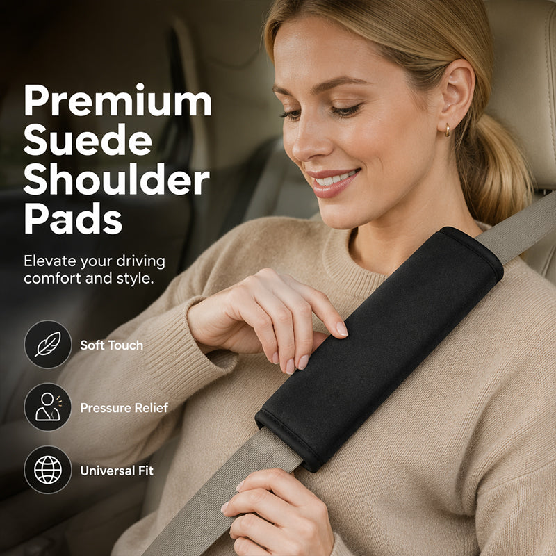 ⏳Time-Limited Special⏰Universal Faux Suede Seat Belt Shoulder Pads | Soft Thick Comfort Cushion ✨