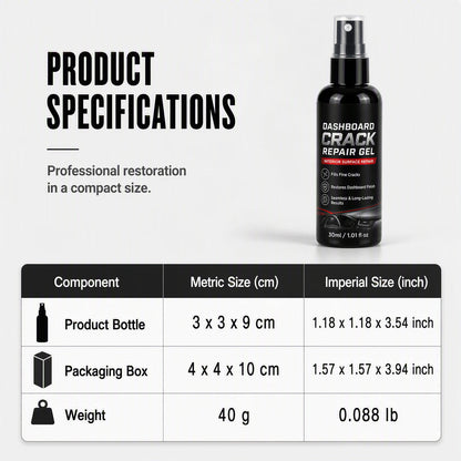 🥳2026 HOT SALE🥳💞50K+ SOLD!🛡️✨ 50% OFF! Professional Car Dashboard Crack Repair Gel – Fills cracks seamlessly, blends with original texture. UV defense prevents sun damage – restore your dashboard like new! 🚗💎