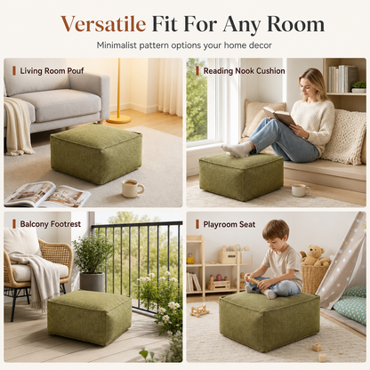 📢📢50% OFF! ⏰Storage Ottoman Cover – ✨Turn Extra Clothes & Blankets Into A Cozy Seat While Saving Space