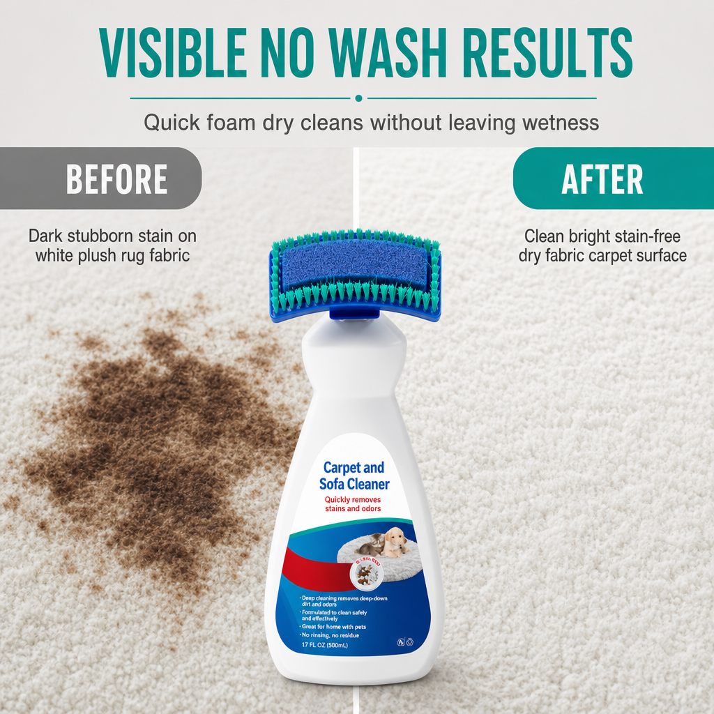 📢📢50% OFF !! ⏰Waterless Fabric and Carpet Cleaner